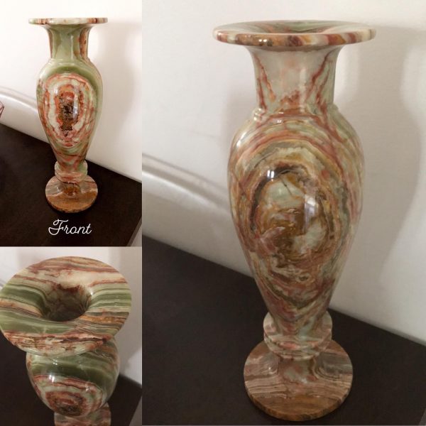 Large Green Onyx Vase - Carmel Nardene Aromatherapy